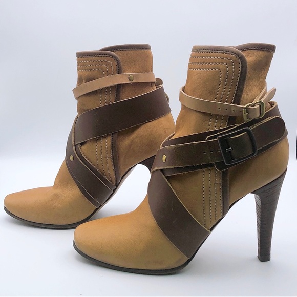 Chloe Womens Leather Ankle Boots With Multi Buckle Straps size EU 36.5 - Picture 3 of 14